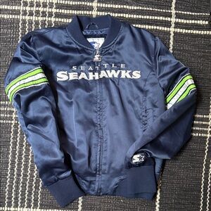 Starter Navy Seattle Seahawks Jacket